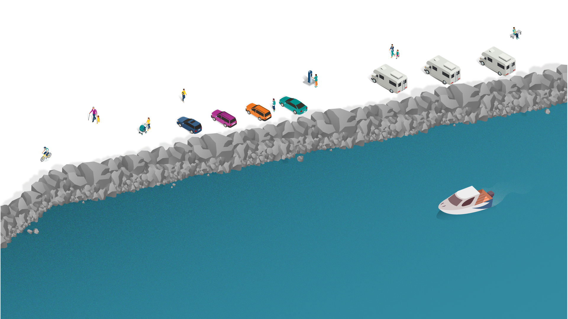 Illustrasjon av havet