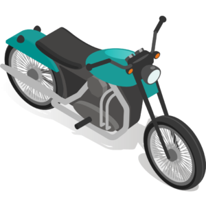 Illustrasjon av motorsykkel